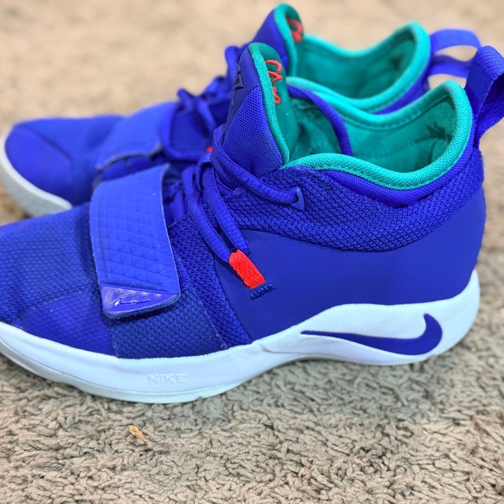 Nike PG 2.5 Racer Blue Paul George Fortnite Basketball Youth Sz 4.5y BQ9457-401